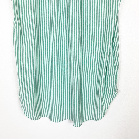 Beach Lunch Lounge Kammara Sleeveless Top Green & White Striped Size Small NWT - Picture 6 of 10